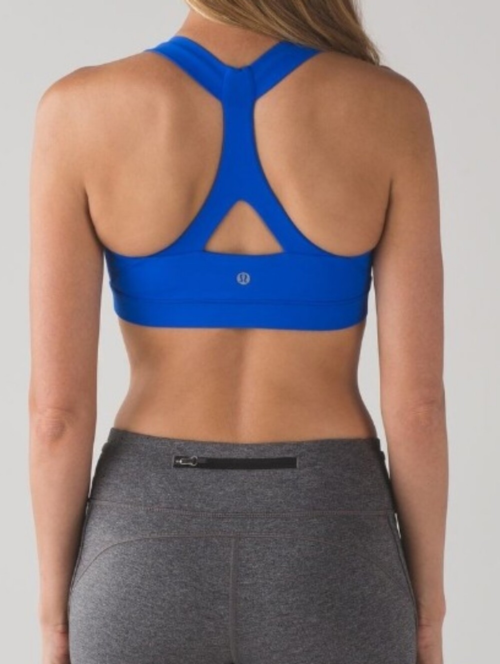 lululemon athletica Cobalt Blue Racerback Support Sports Fast Lane Bra 8
